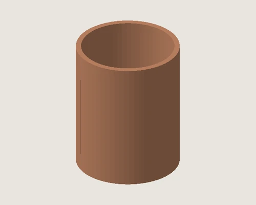 3D model preview of Cotton Swab Cup