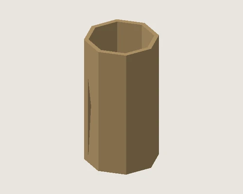 3D model preview of Faceted Bud Vase