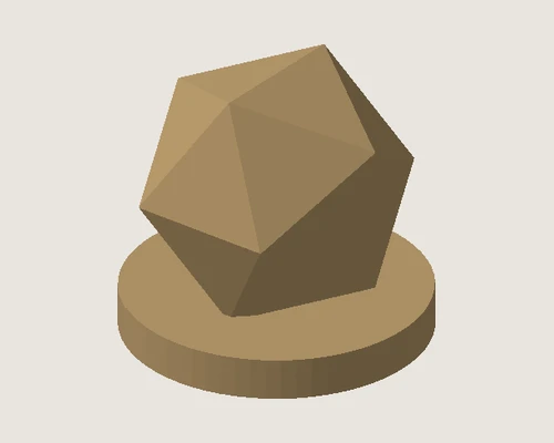 3D model preview of Geometric Desk Gem