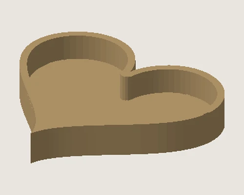 3D model preview of Heart Keepsake Dish