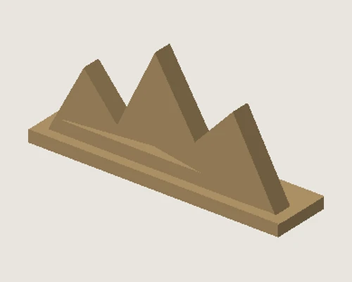 3D model preview of Mountain Desk Sculpture