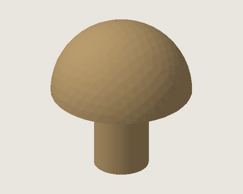 3D model preview of Mushroom Desk Ornament