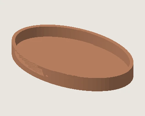 3D model preview of Oval Keepsake Dish