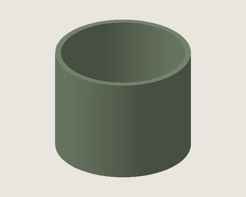 3D model preview of Round Mini Planter
