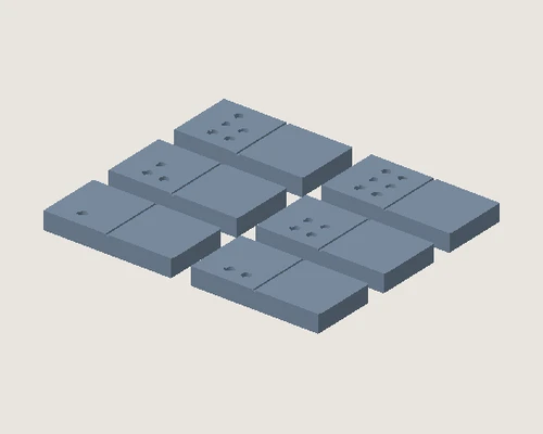 3D model preview of Six Counting Tiles