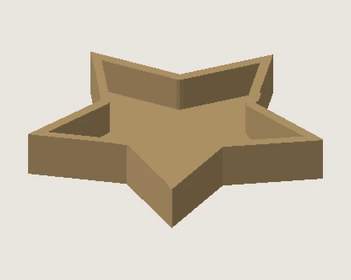 3D model preview of Star Keepsake Dish