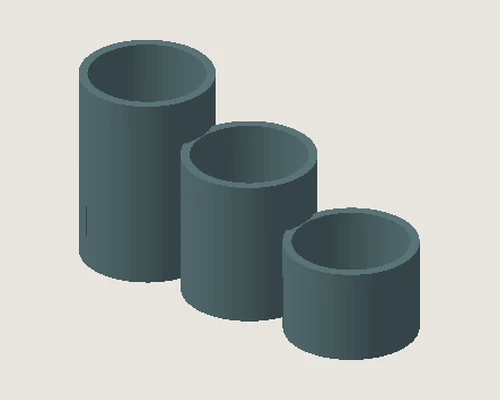 3D model preview of Three Pocket Organizer