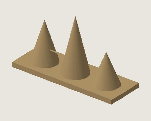 3D model preview of Three Ring Peaks
