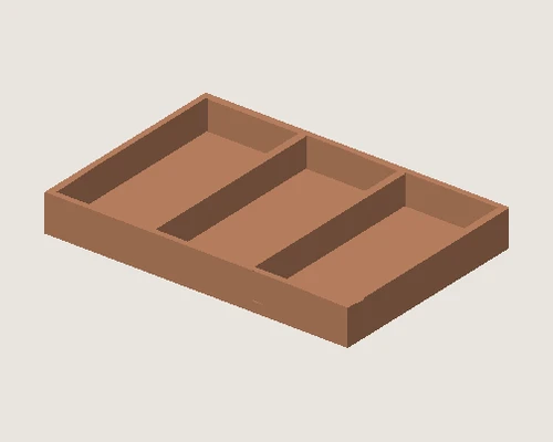 3D model preview of Three Section Valet