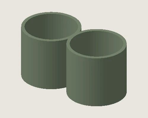 3D model preview of Twin Mini Planters